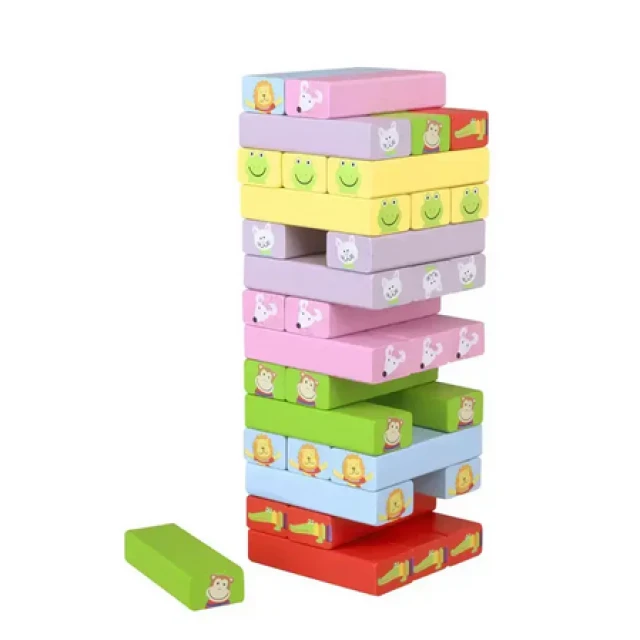 Ξύλινη Jenga - Ζώα