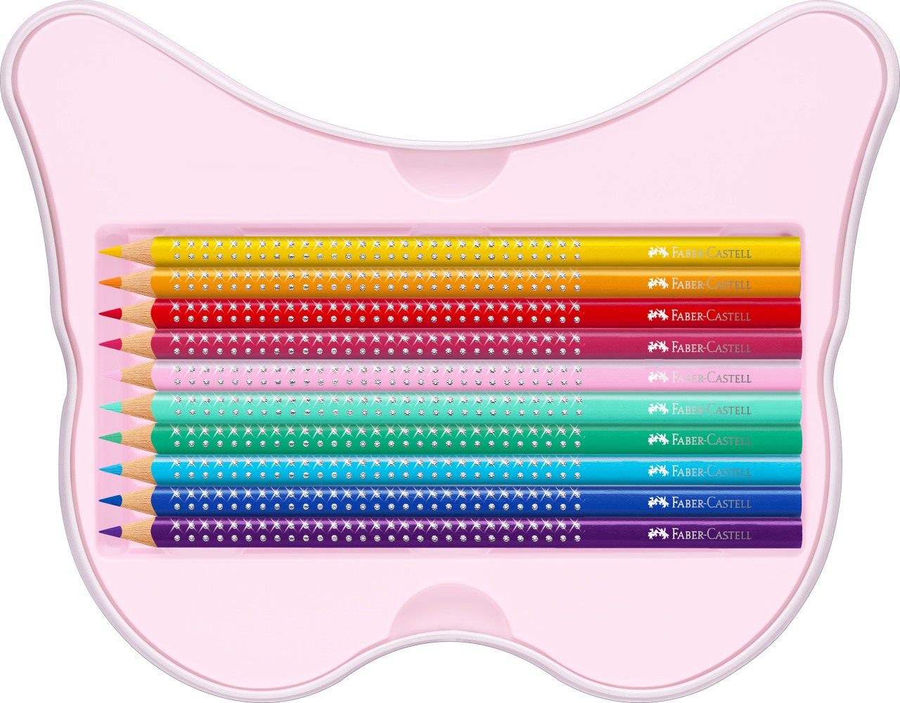 Faber-Castell Χρωματιστά μολύβια Sparkle, κουτί - πεταλούδα, 20 χρώματα
