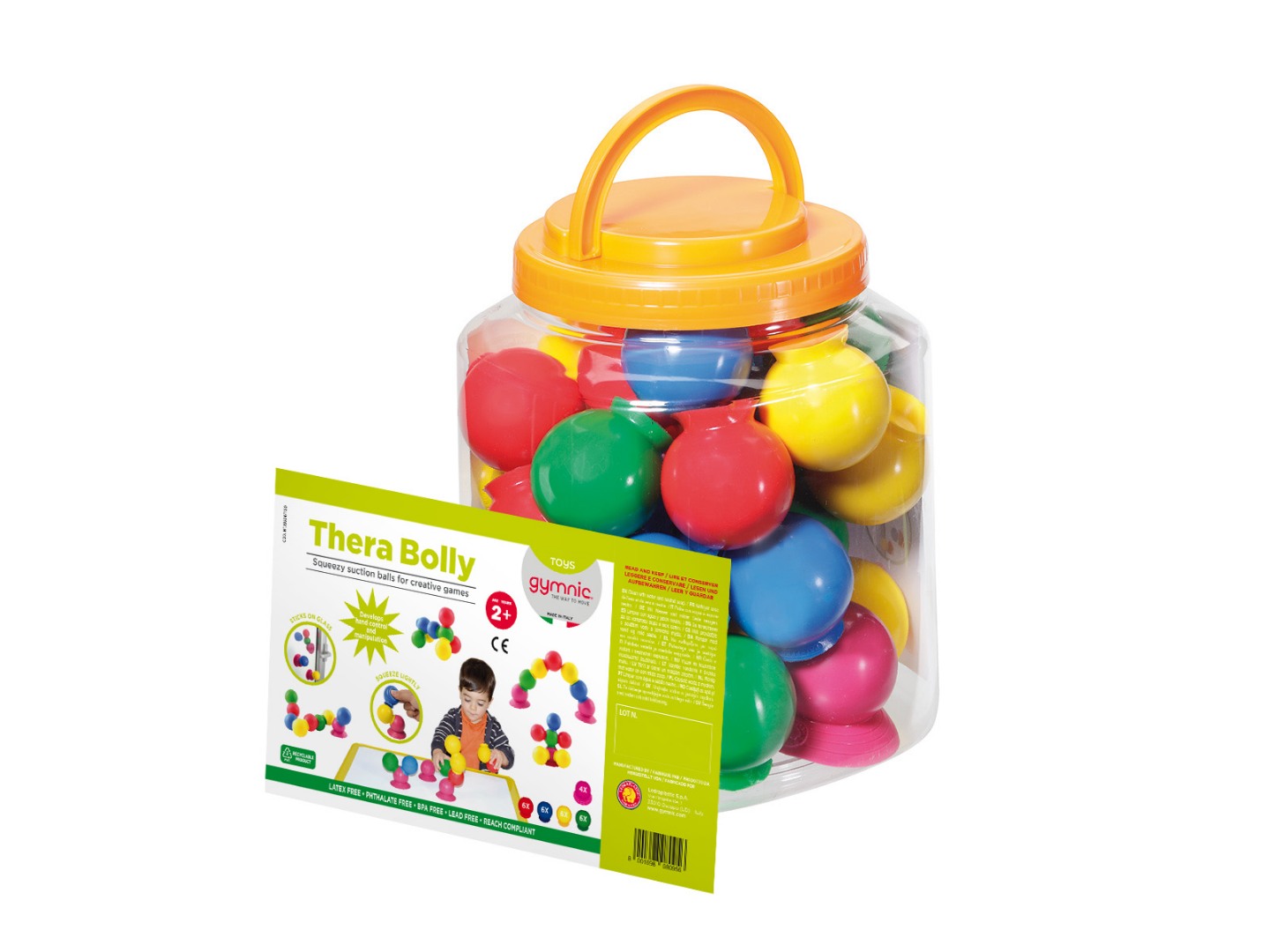 Thera Bolly – σετ 28 τμχ. βεντούζες διαφορετικών χρωμάτων μπάλες