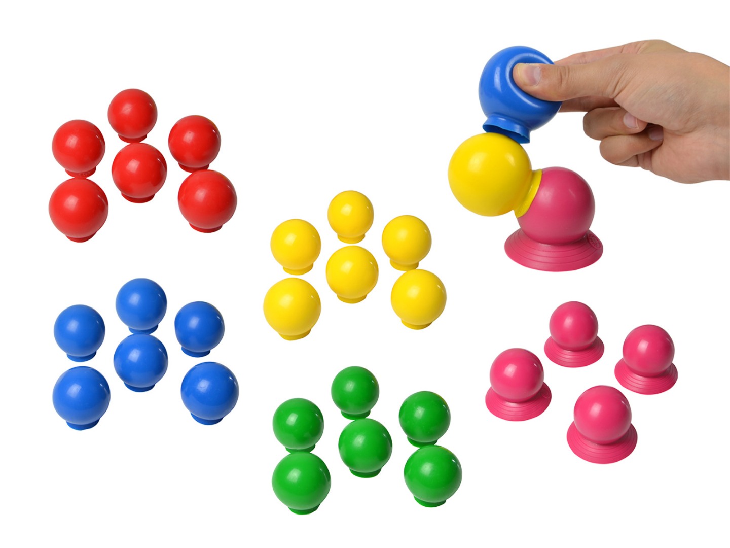 Thera Bolly – σετ 28 τμχ. βεντούζες διαφορετικών χρωμάτων μπάλες