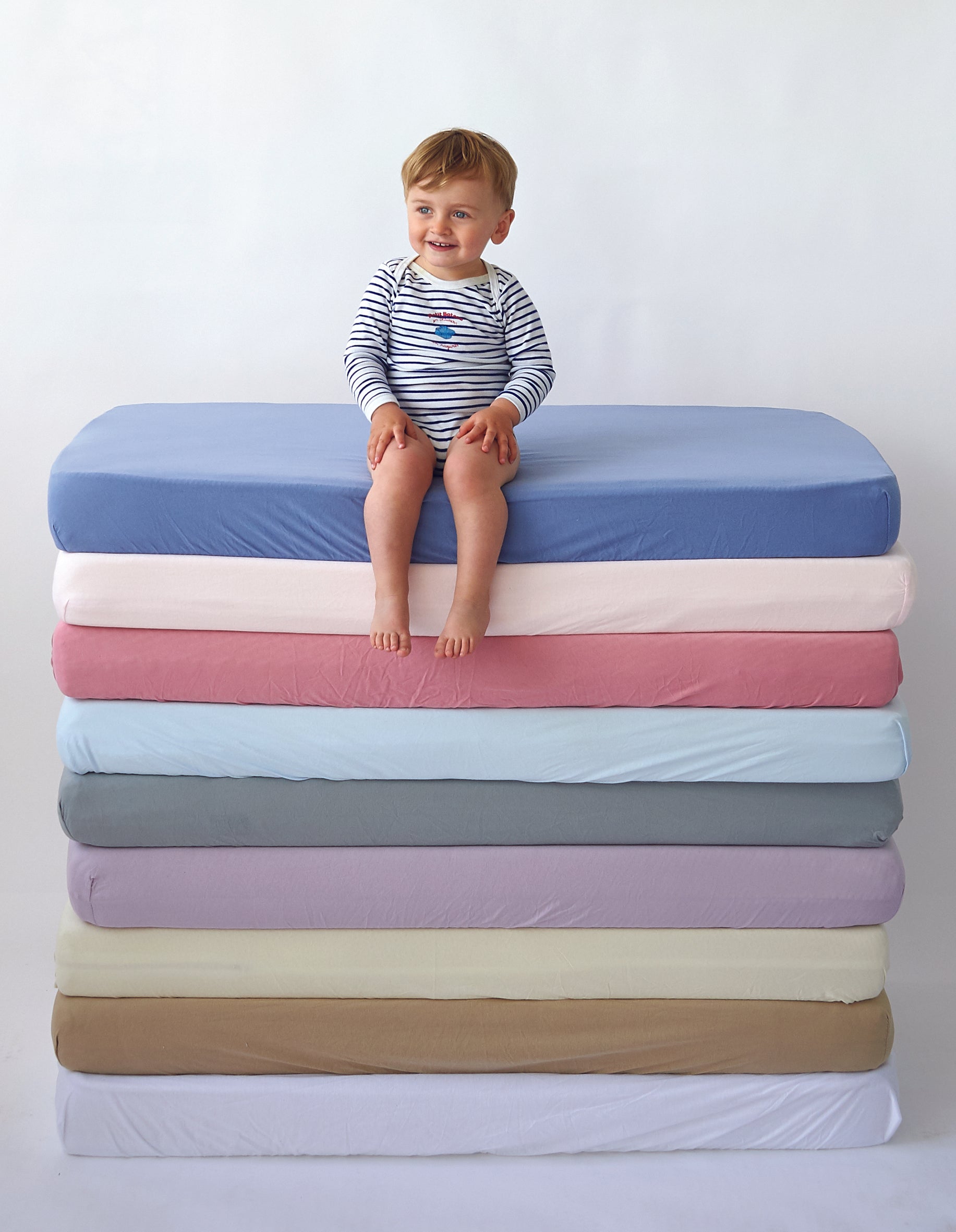 Σεντόνι Με Ελαστικό Ανοιχτό Ροζ 60X120Cm Candide