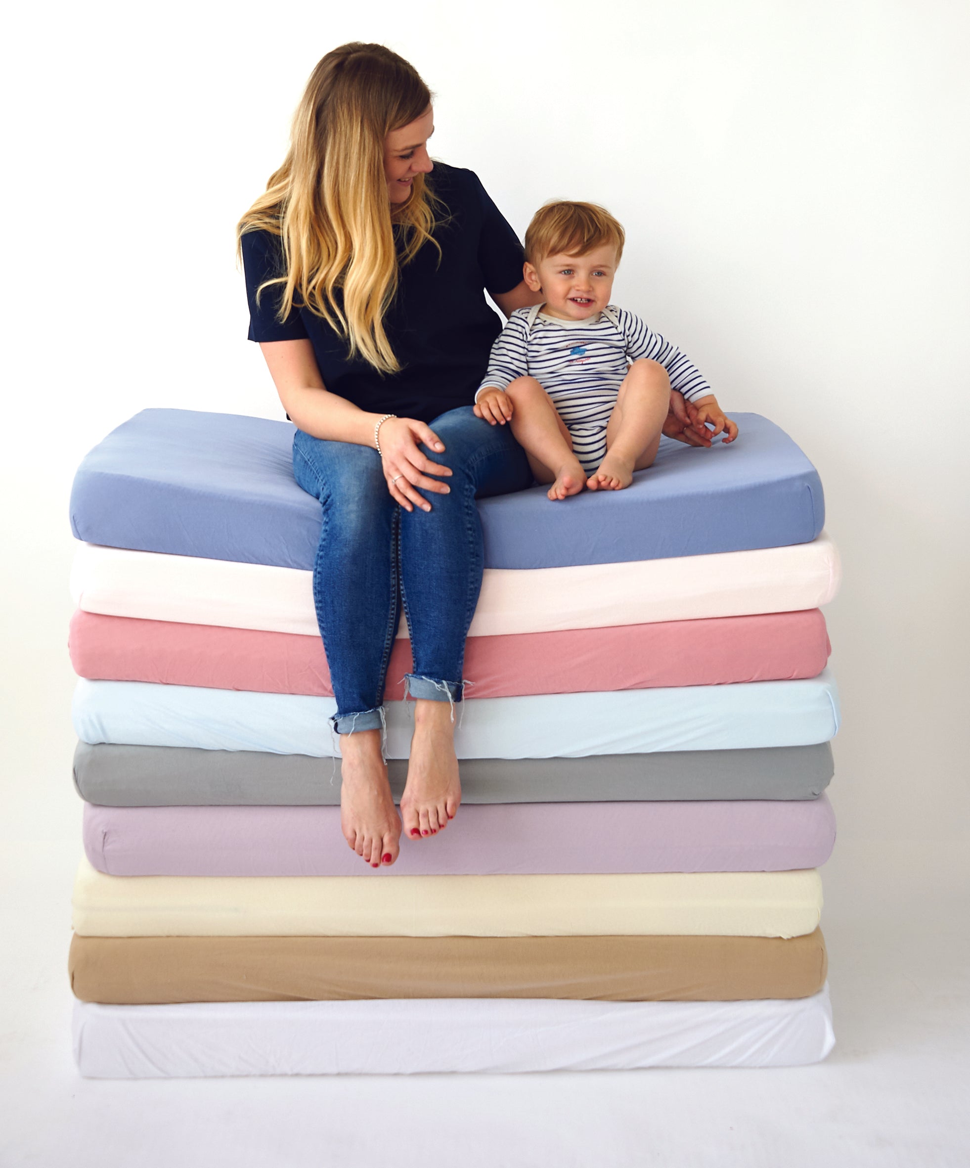 Σεντόνι Με Ελαστικό Ανοιχτό Ροζ 60X120Cm Candide