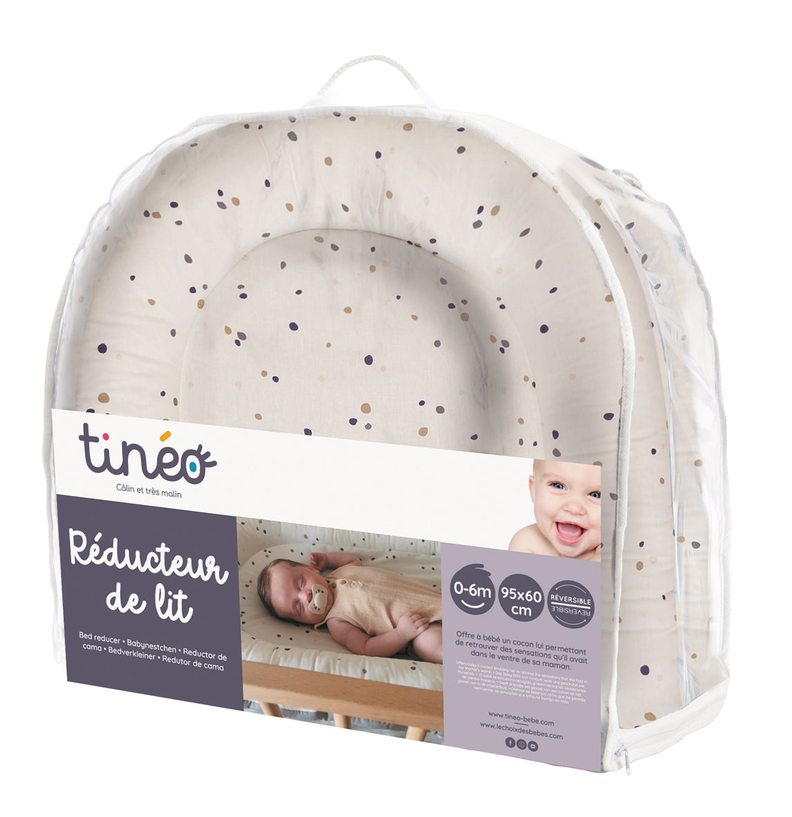 Βρεφική Φωλιά με 2 άτομα Μπεζ 95x60cm Tineo