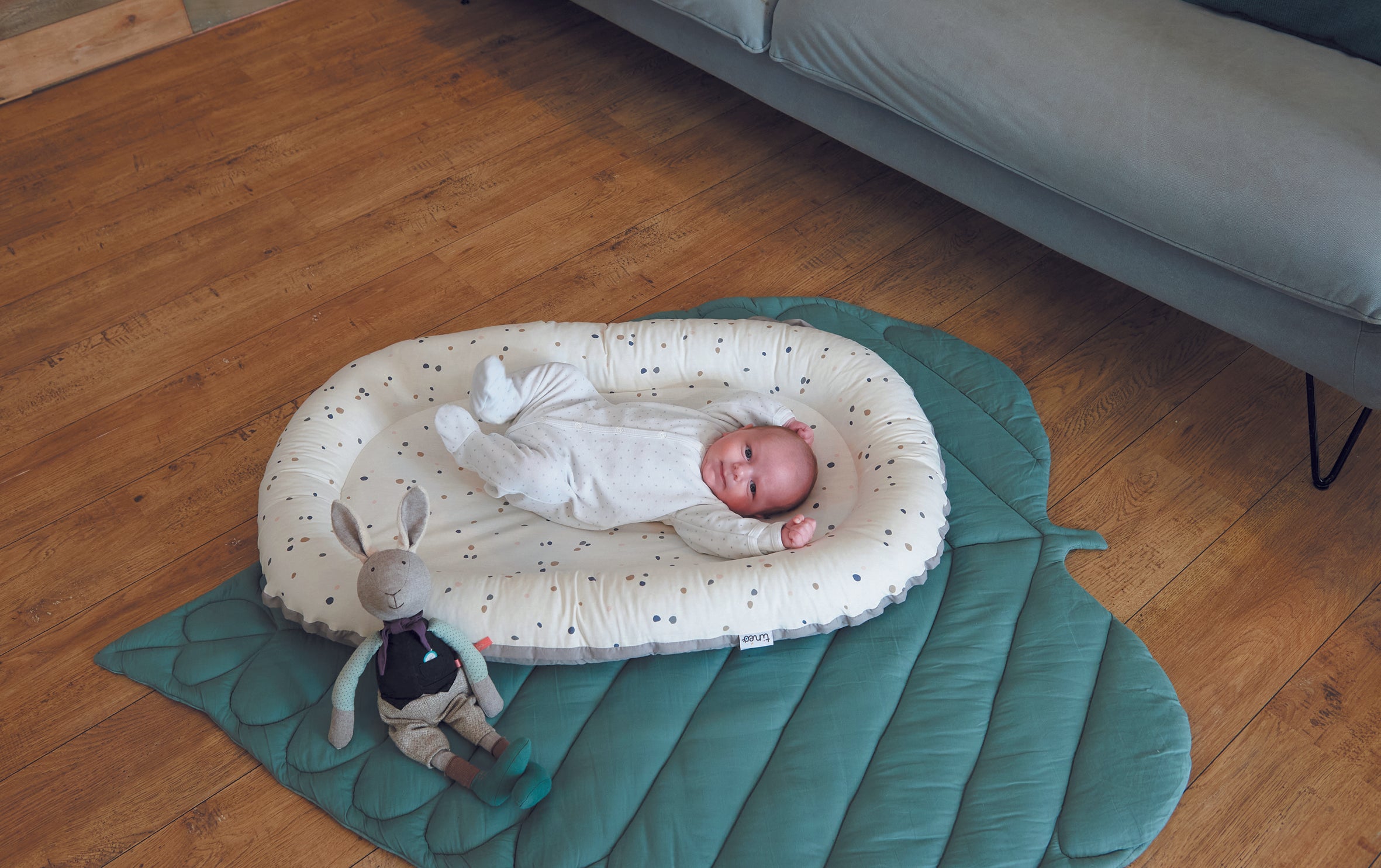 Βρεφική Φωλιά με 2 άτομα Μπεζ 95x60cm Tineo