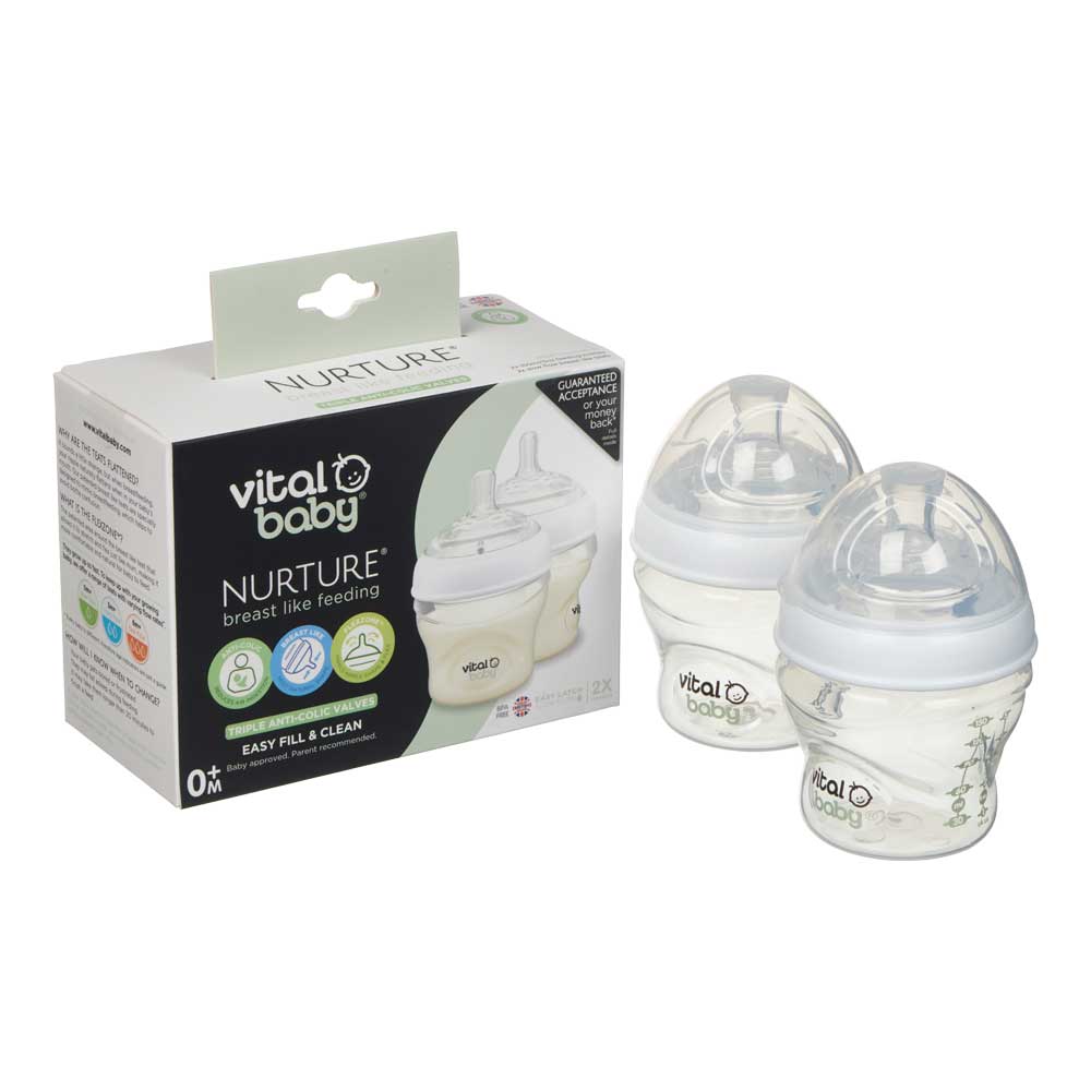Шишета за хранене 150 ml 2 бр. Vital Baby