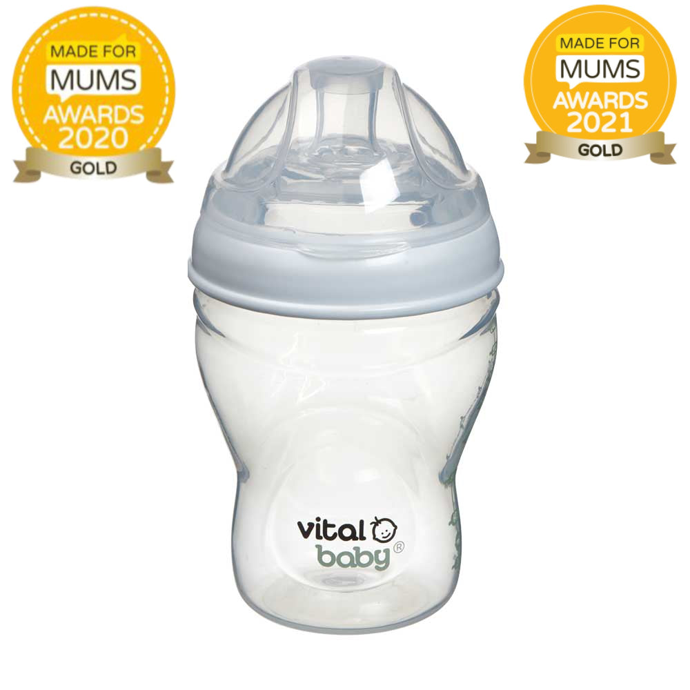 Шишета за хранене 240 ml 2 бр. Vital Baby