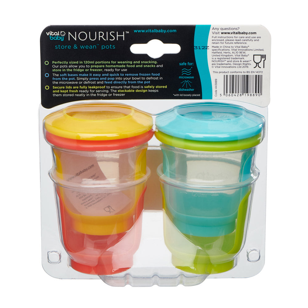 Контейнери за храна 120мл. Vital Baby