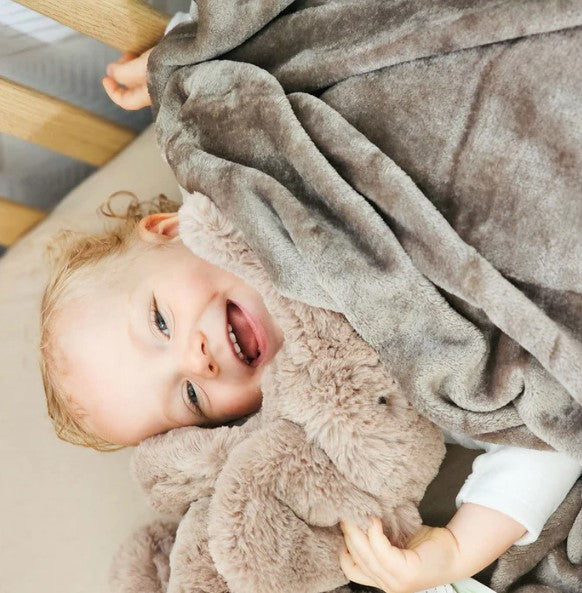 Βρεφική κουβέρτα 75Χ100 εκ. Γκρι