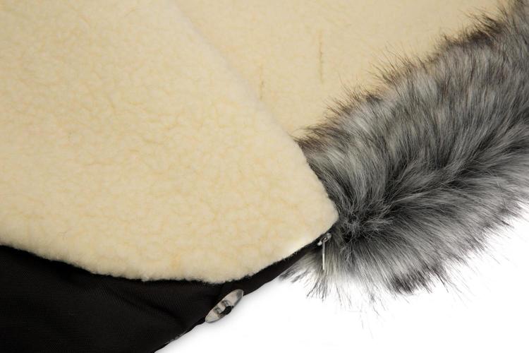Χειμερινός μάλλινος σάκος Eskimo μαύρος