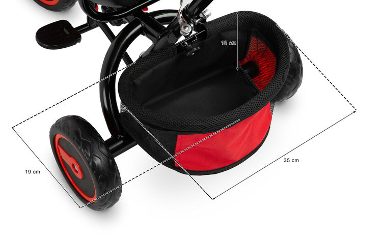 Τρίκυκλο με γονικό έλεγχο Timmy Red Caretero Toyz