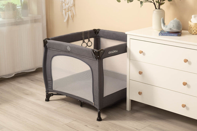 Παρκοκρέβατο Quadra Graphite Caretero