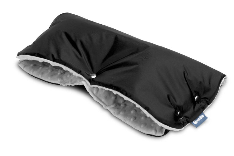 Μανίκια καροτσιού Minky Black Sensillo