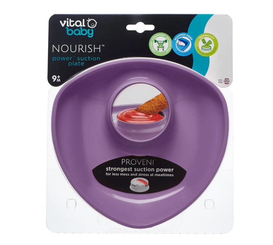 Παιδικό πιάτο με Vacuum Purple Vital Baby
