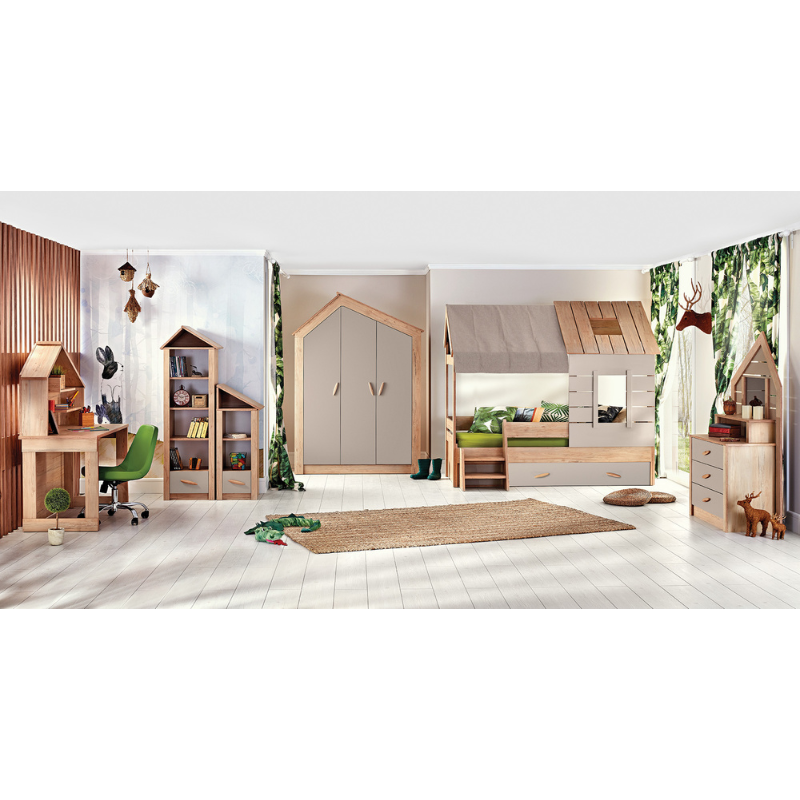 Καλάθι παιχνιδιών MY HOUSE Woodba - πράσινο