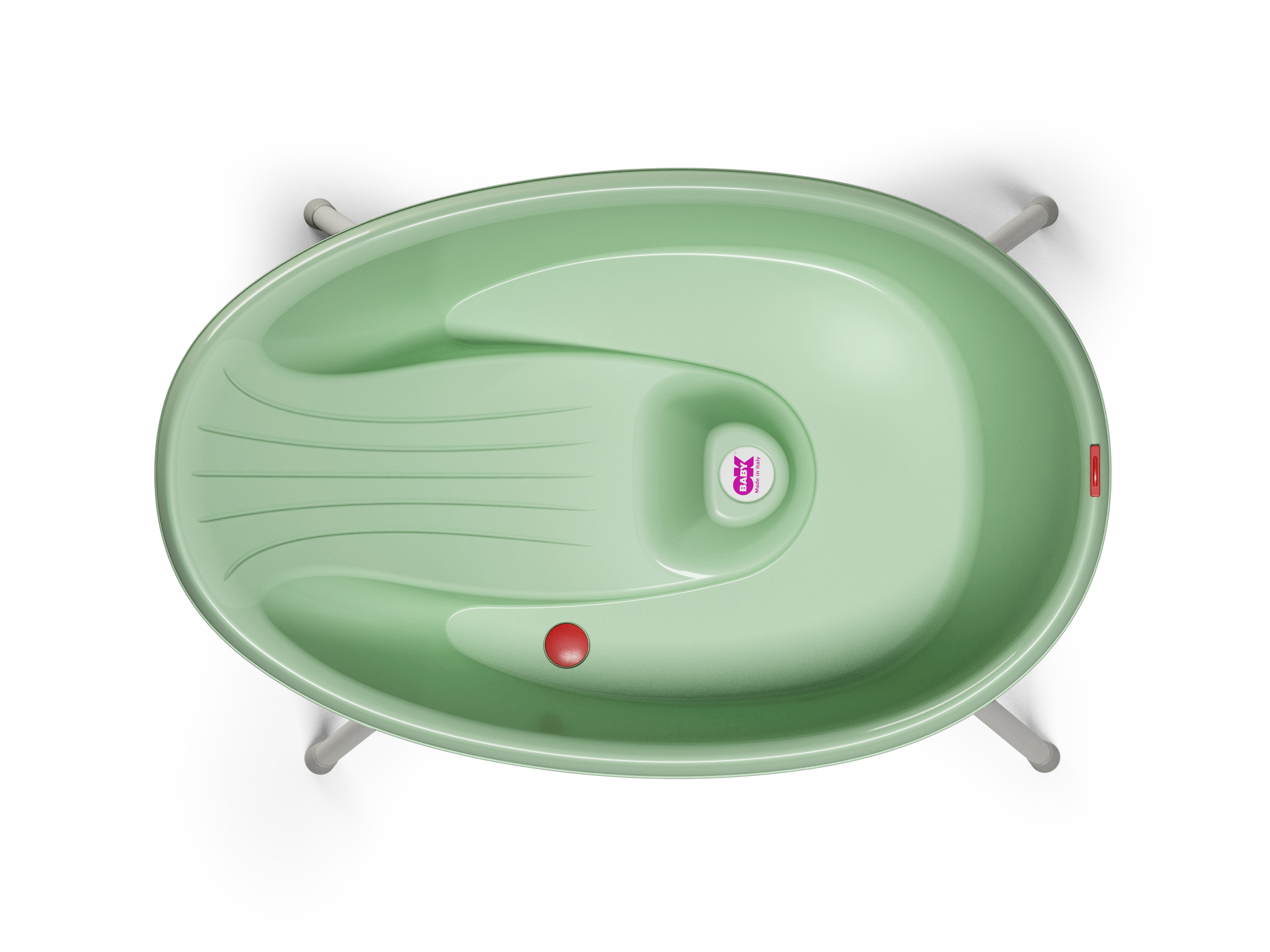 Σετ Baby bath and stand White green