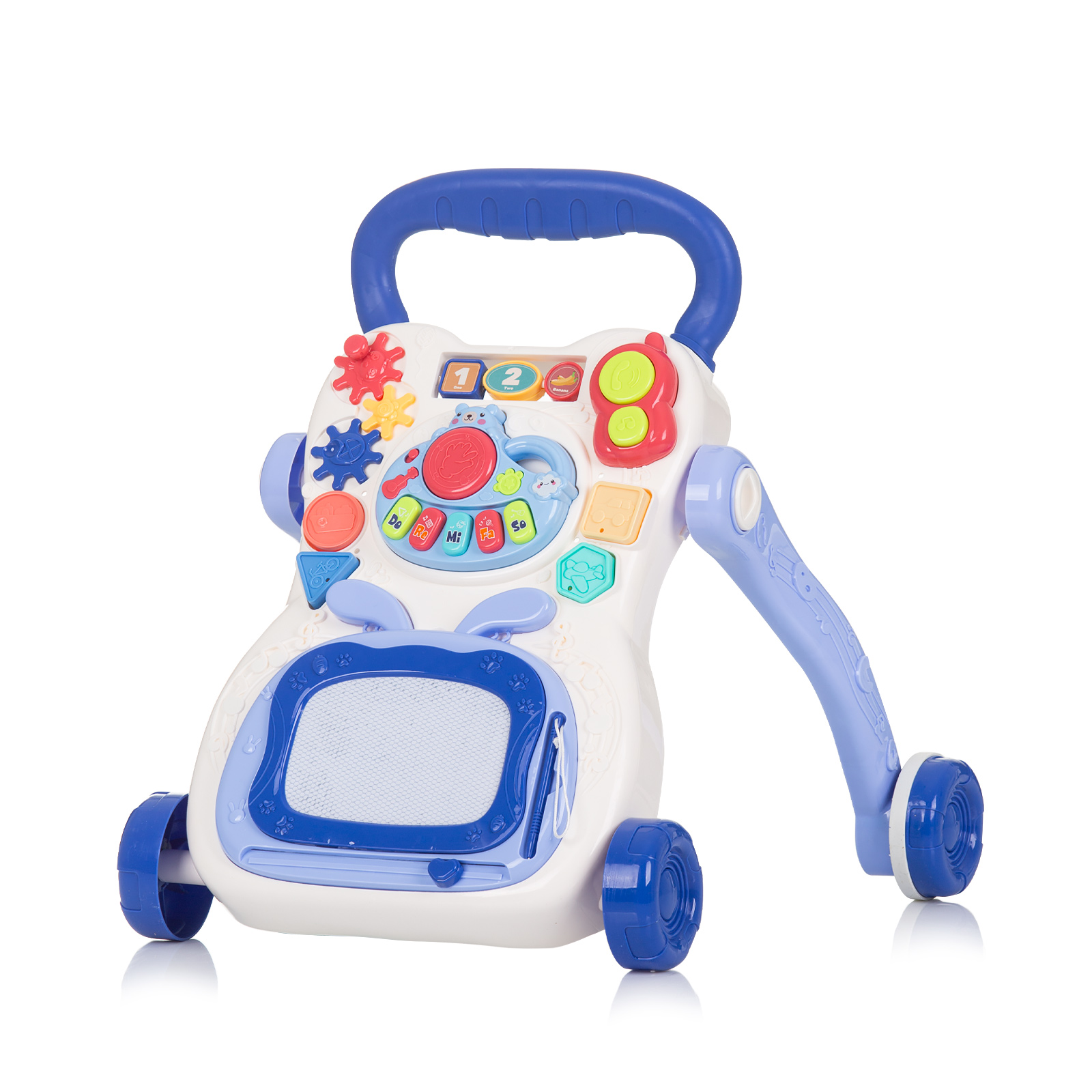 Музикална играчка на колела "Забавна игра"синя