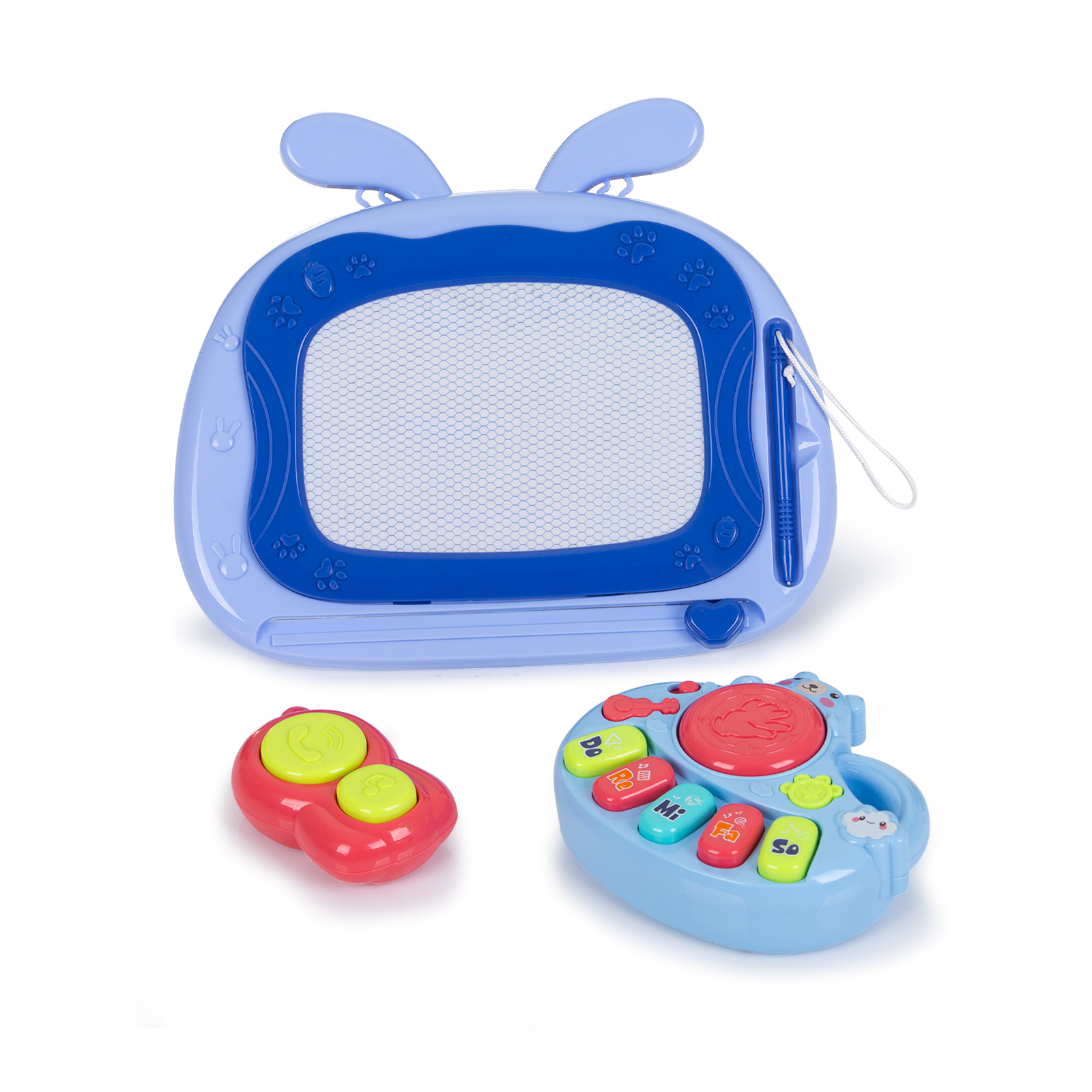 Музикална играчка на колела "Забавна игра"синя