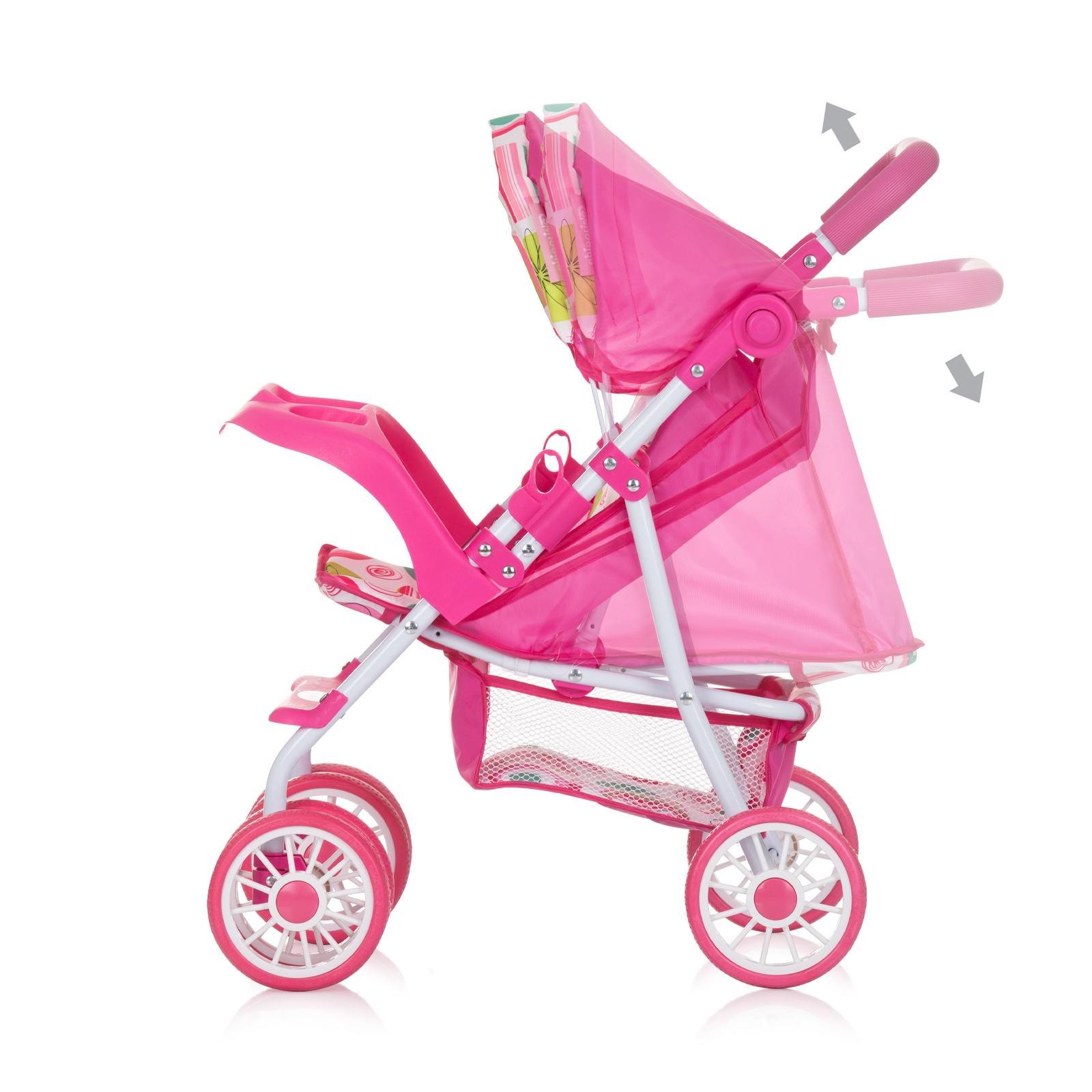 Количка за кукли "Доли" шарена