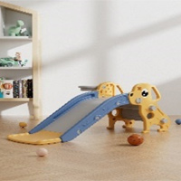 Παιδική τσουλήθρα 116 εκ. Κουτάβι κίτρινο