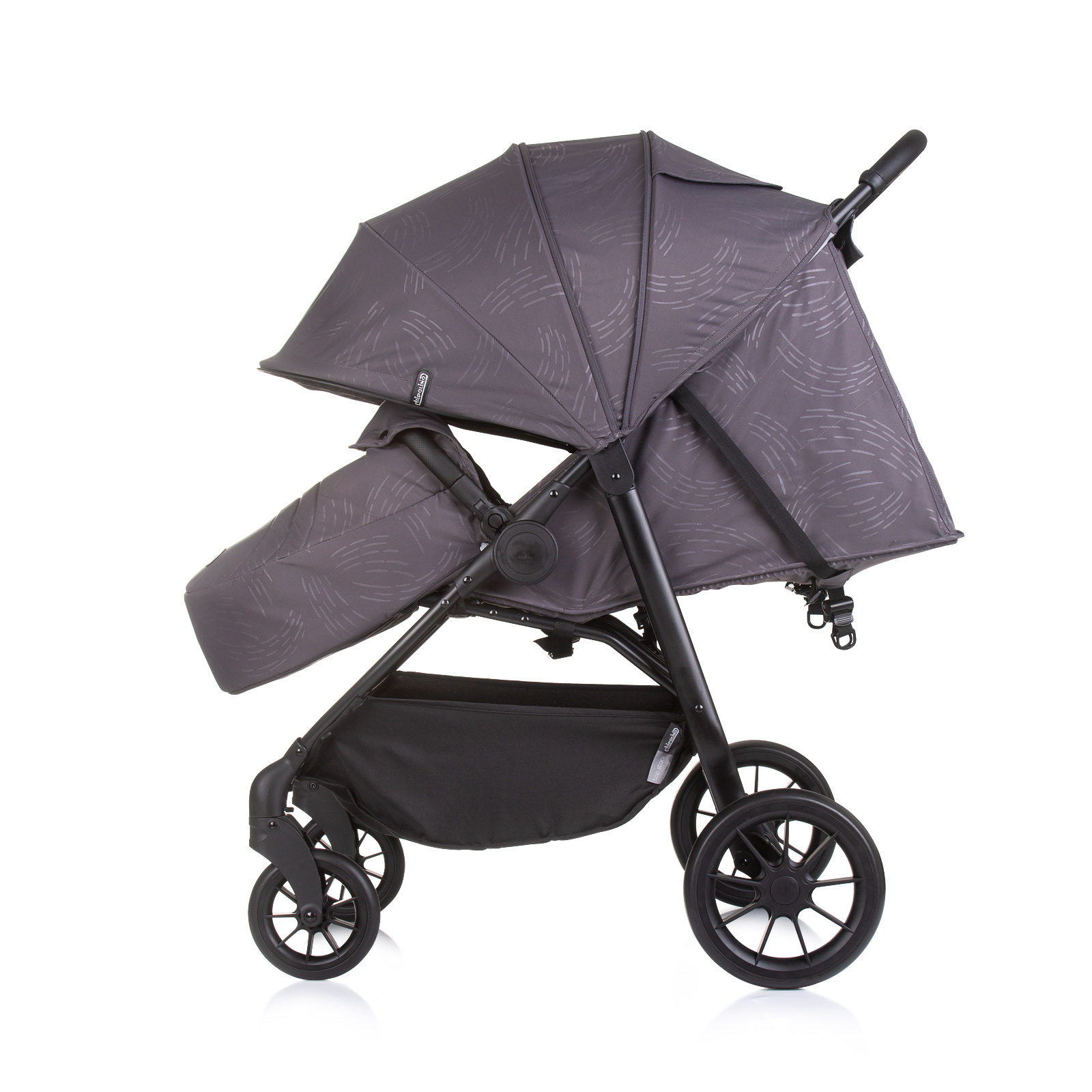 Δίδυμο καρότσι Top Stars ανθρακί