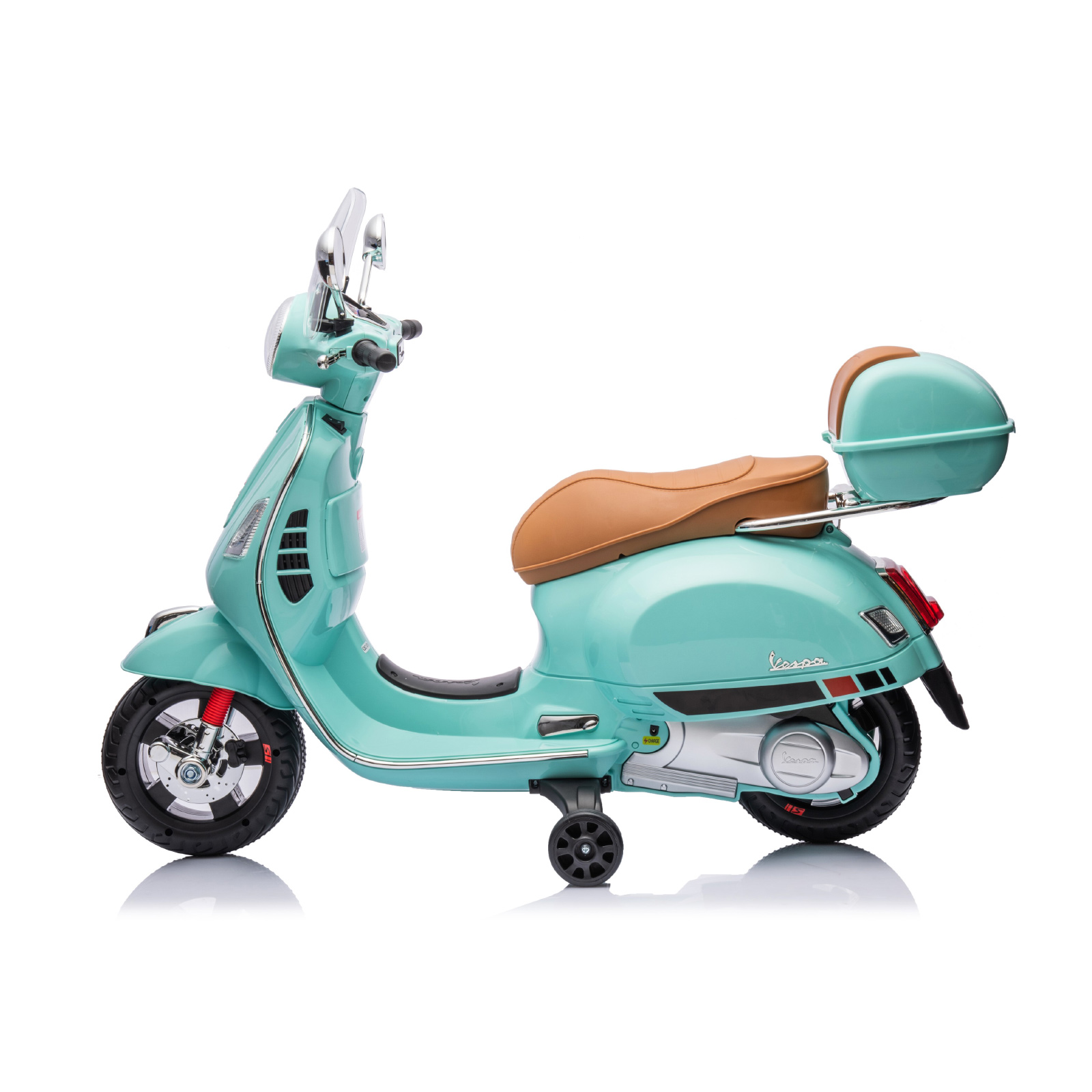 Ηλεκτρική μοτοσικλέτα Vespa GTS Super green