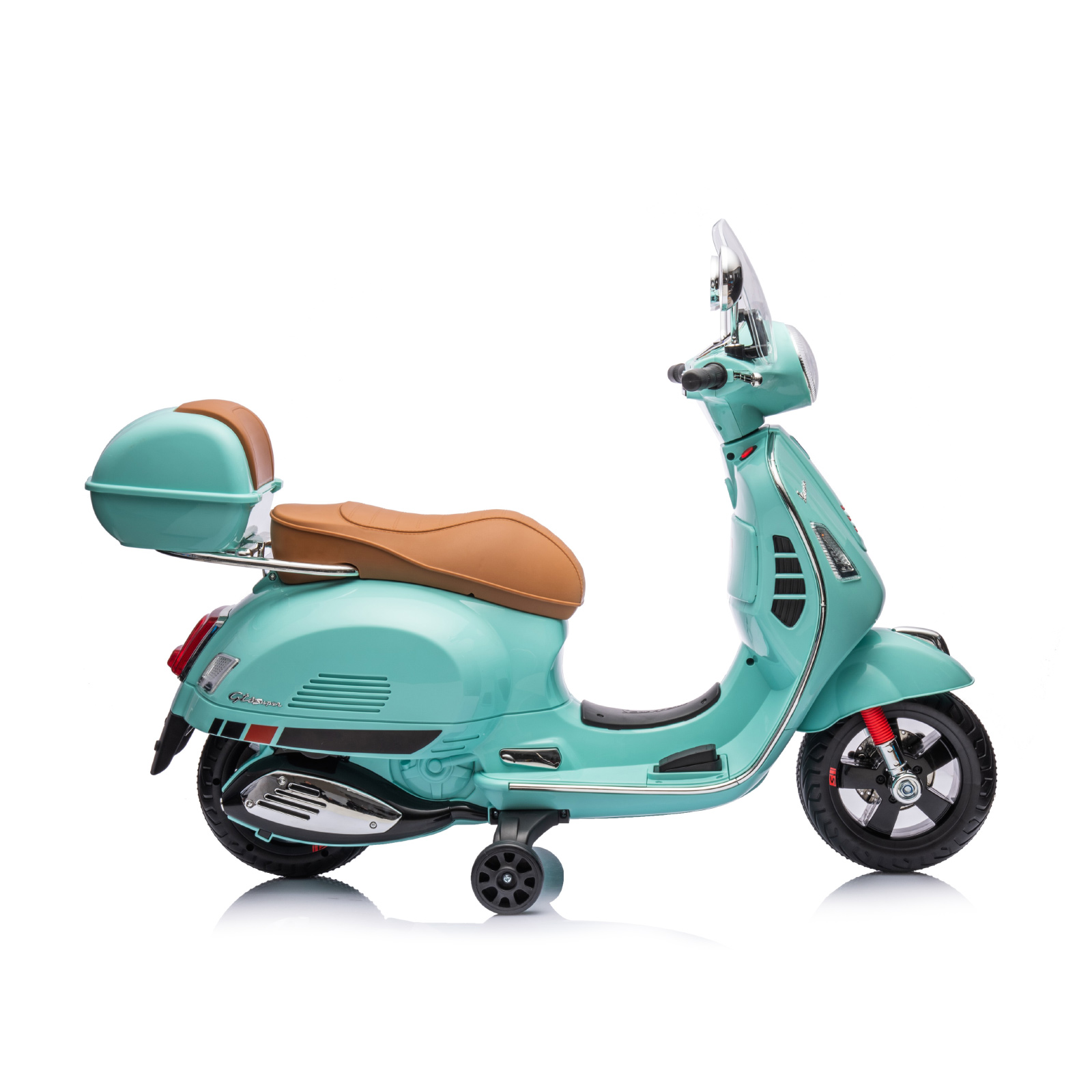 Ηλεκτρική μοτοσικλέτα Vespa GTS Super green