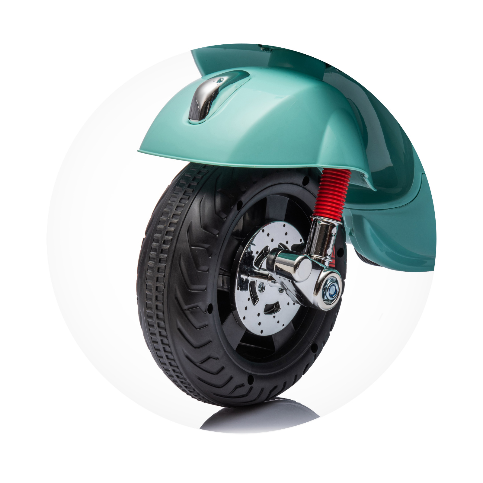 Ηλεκτρική μοτοσικλέτα Vespa GTS Super green