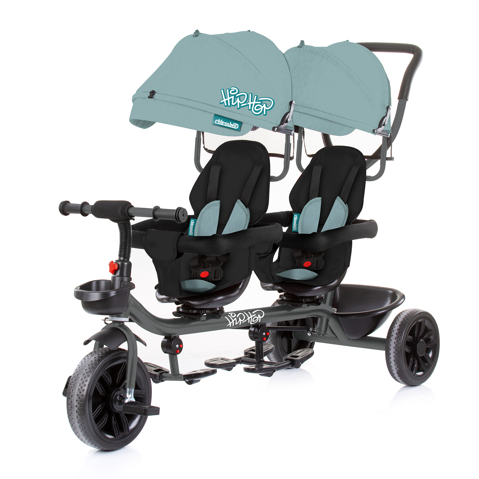 Τρίκυκλο για δίδυμα "Hip Hop" matcha