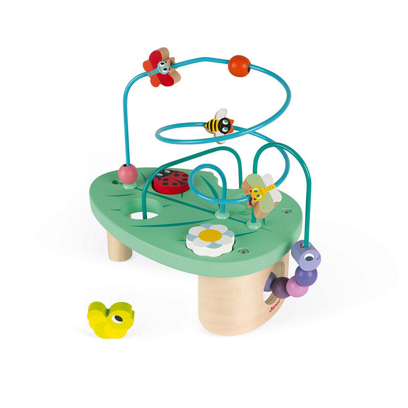 Ξύλινο κορδόνι με χάντρες και ειδώλια Caterpillar