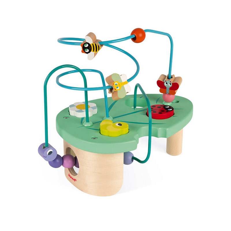 Ξύλινο κορδόνι με χάντρες και ειδώλια Caterpillar