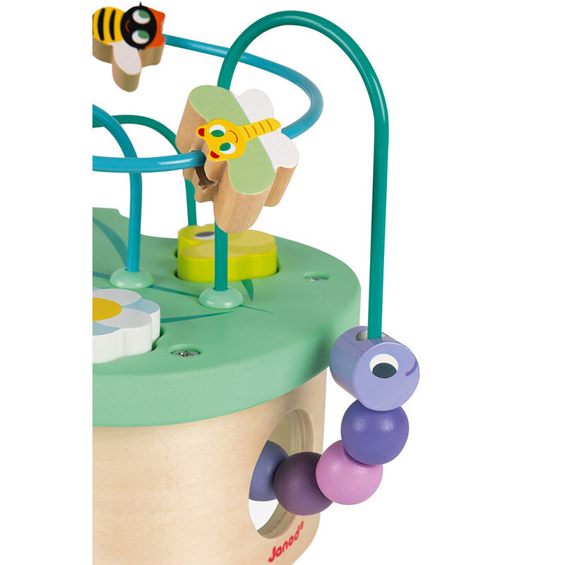 Ξύλινο κορδόνι με χάντρες και ειδώλια Caterpillar