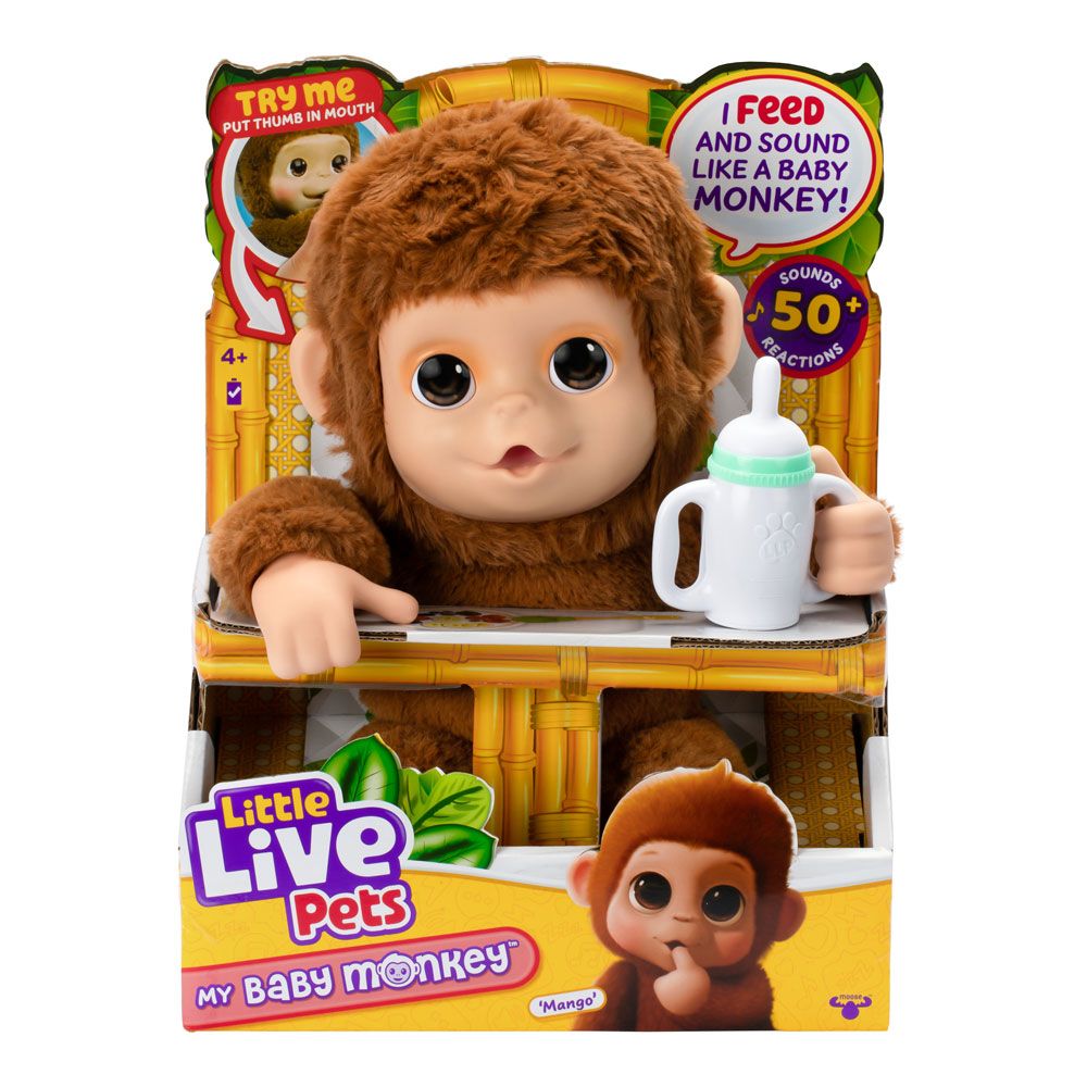 Little Live Pets Interactive Baby Monkey Mango