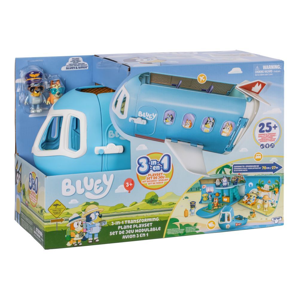 BLUEY 3in1 αεροπλάνο με φιγούρες