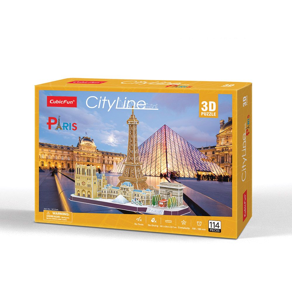 CubicFun 3D Puzzle CITY Line PARIS