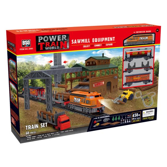 POWER TRAIN Εμπορευματικό τρένο με πριονιστήριο