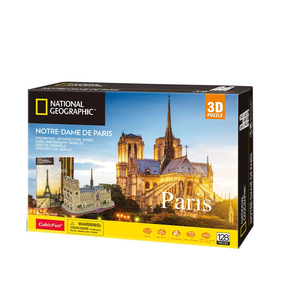 CubicFun 3D παζλ PARIS NOTRE DAME DE PARIS NATIONAL GEOGRAPHIC