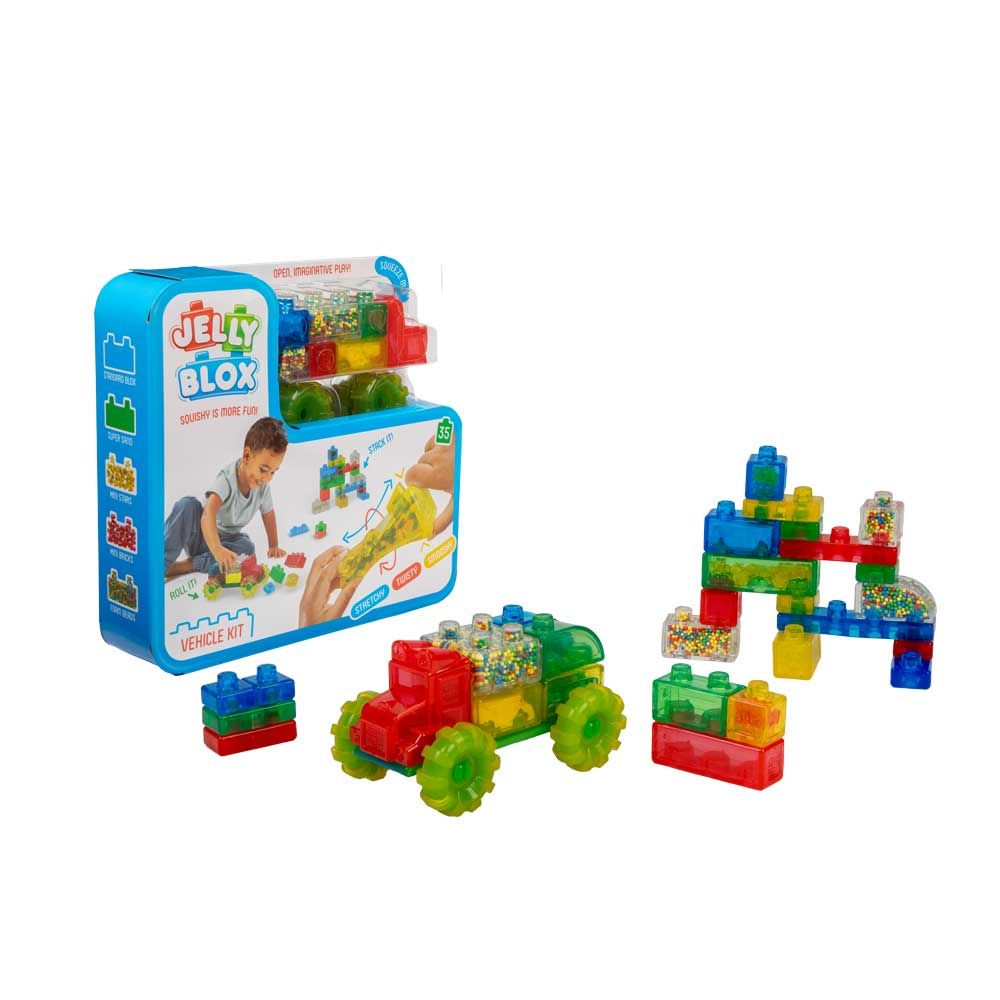 JELLY BLOX Κατασκευαστικό Φορτηγό με μαλακά μπλοκ 35h.
