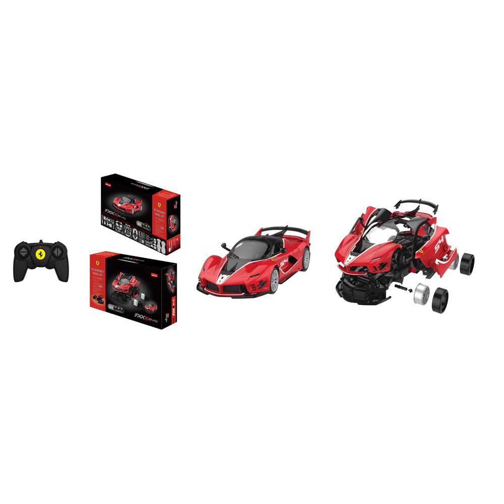 RASTAR Ferrari FXXK EVO R/C Assembly Car 84 Parts 1:18