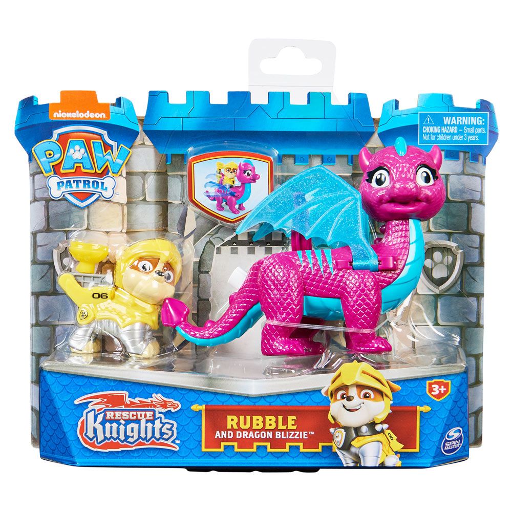 PAW PATROL Rescue Knights Rabble με τον δράκο Blizzie
