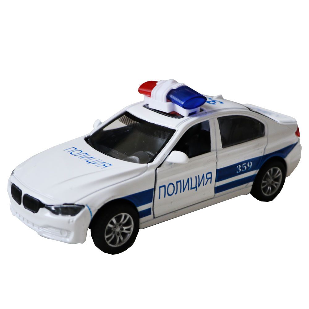 Car Police Die Cast Pull Back BG