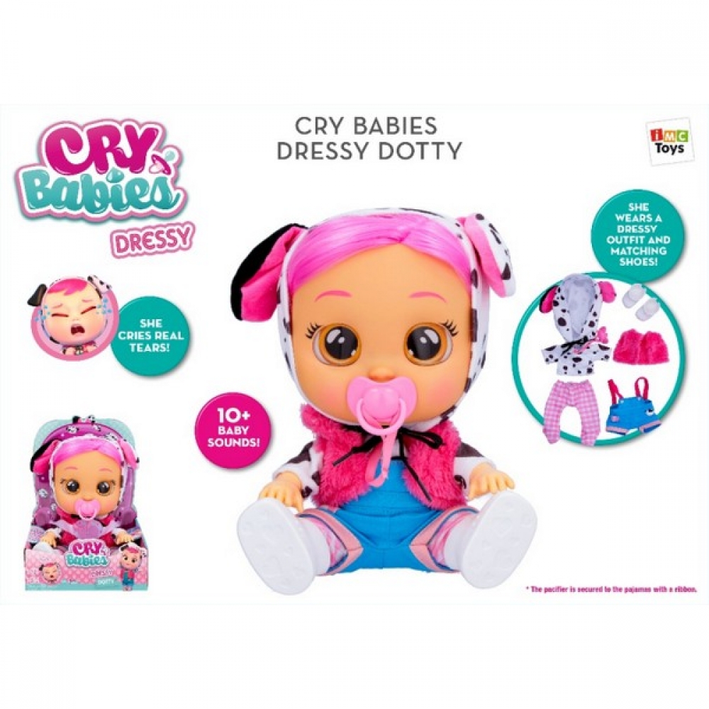 CRYBABIES DRESSY DOTTY - Κούκλα με δάκρυα