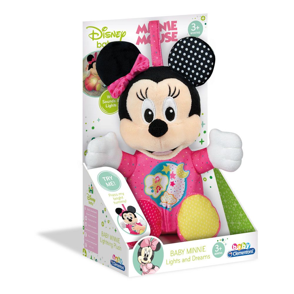 Λούτρινο παιχνίδι CLEMENTONI BABY Minnie Mouse με ήχο και φως