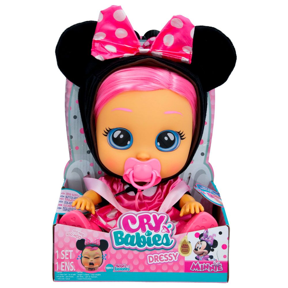 IMC CRYBABIES DRESSY Κούκλα Minnie Mouse Teardrop