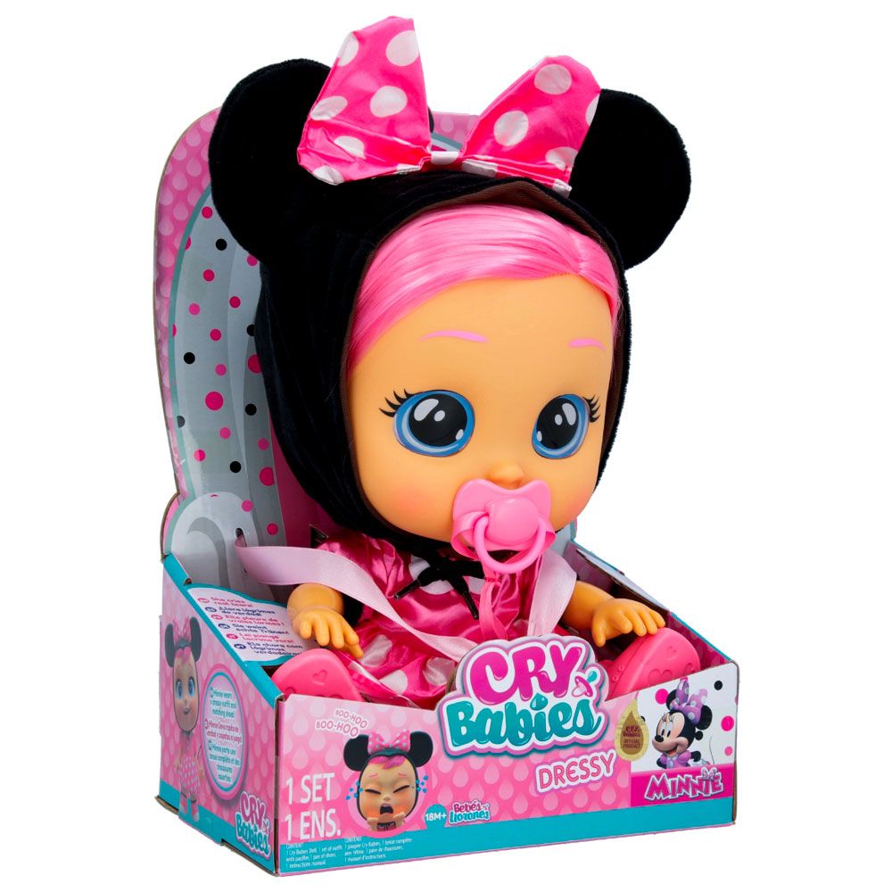 IMC CRYBABIES DRESSY Κούκλα Minnie Mouse Teardrop