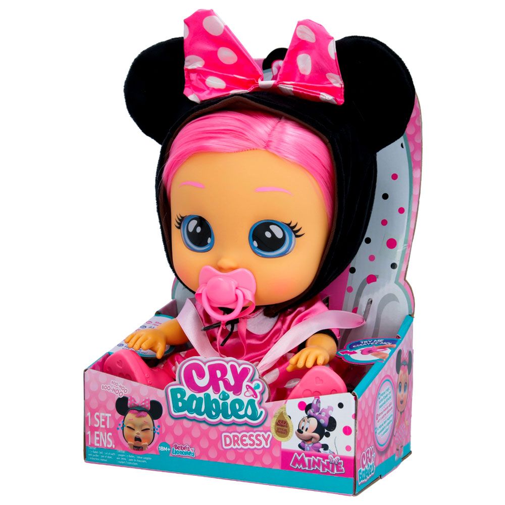 IMC CRYBABIES DRESSY Κούκλα Minnie Mouse Teardrop