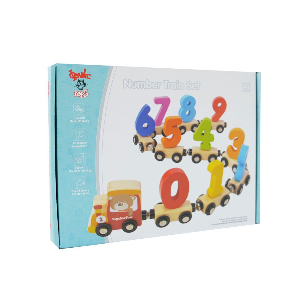Ξύλινο Ξύλινο τρένο με αριθμούς