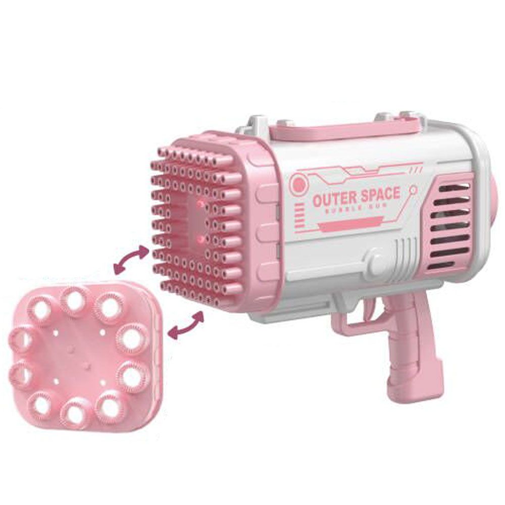 Bubble Gun Outer Space Bazooka για 80 Bubbles Pink
