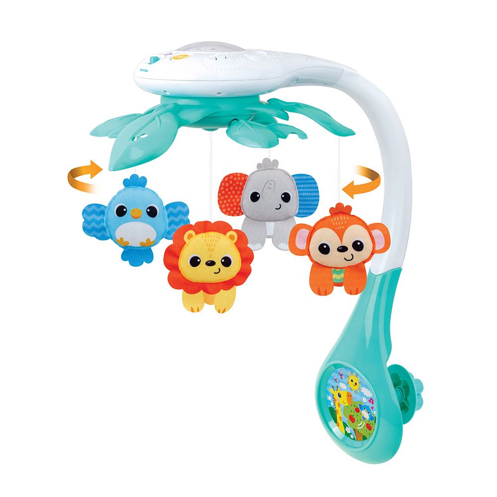Προβολέας Καρουζέλ για Μωρά WINFUN Jungle Friends
