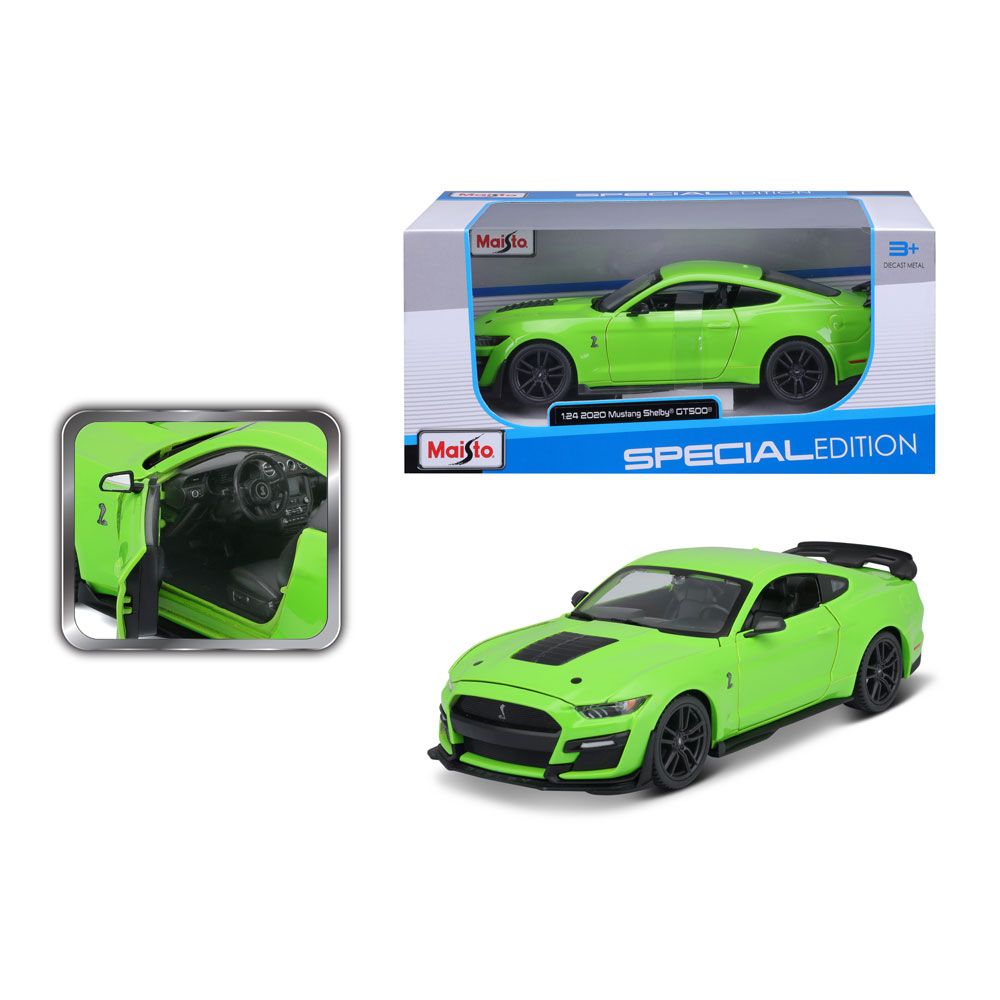 MAISTO SP EDITION Ford Mustang Shelby GT500 2020 1:24 Green Car