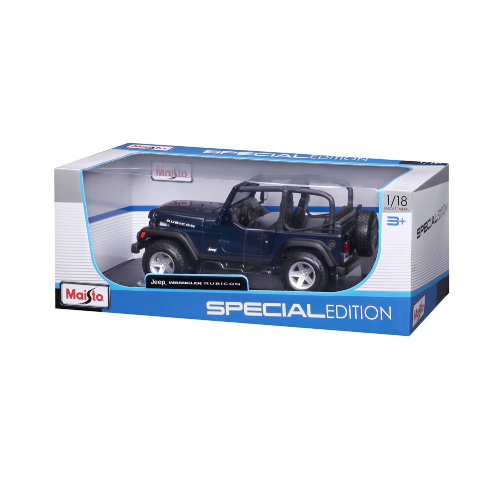 MAISTO SP EDITION Αυτοκίνητο Jeep Wrangler Rubicon 1:18 μπλε